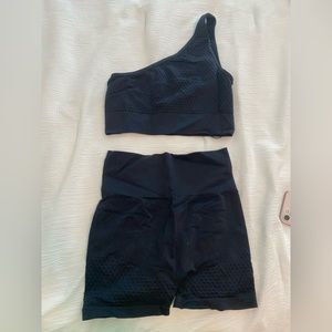 Black Zara workout set size xs